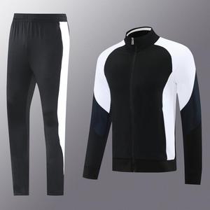Survêtement de football thaïlandais de haute qualité 24/25, impression numérique personnalisée à bas prix, 100% polyester, couleurs contrastées, survêtement de football pour hommes - Product Image 3