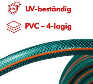 <span class=keywords><strong>Tuyau</strong></span> <span class=keywords><strong>d</strong></span>'<span class=keywords><strong>arrosage</strong></span> de jardin 4 plis en PVC flexible, résistant aux UV, plage de température -<span class=keywords><strong>25</strong></span>°C à 60°C, diamètres 1/2" et 1", longueurs 15m à 50m, 24 unités - Product Image 5