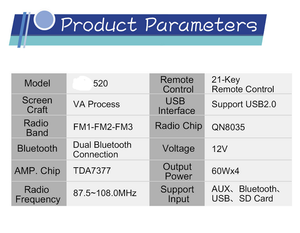 Bán hàng nóng Xe Video MP3 FM Đài phát thanh CD MP3 Máy nghe nhạc 1 DIN <span class=keywords><strong>Stereo</strong></span> Receiver LED hiển thị xe Mp3 Máy nghe nhạc - Product Image 4