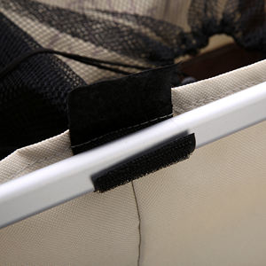 Cesto para Ropa Sucia Oxford, Bolsa de Lavandería Plegable con 2 Secciones y Marco de Aluminio - Product Image 6