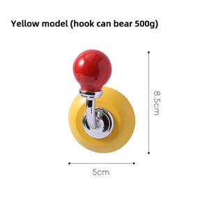 Aimant de réfrigérateur en bois massif sans boule de poinçonnage Crochet magnétique en forme de coeur Aimant de porte antivol Aimant pour ongles sans trace pour usage domestique - Product Image 6