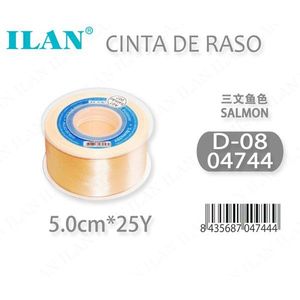 Nastro in Raso Ilan 5.0cm 25Y Colore Salmone per Artigianato - Product Image 3