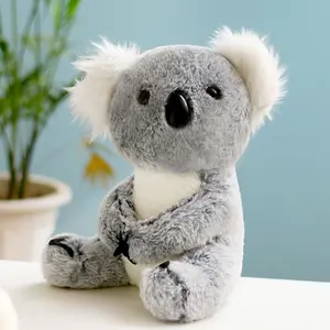 Mini Koala de peluche de alta calidad para madre y bebé, juguete gris de felpa Adorable, Mini Koala de peluche