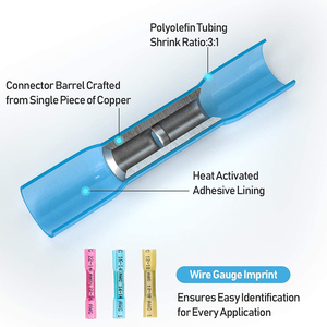 Deem điện cách điện thiết bị đầu cuối nhiệt co lại Butt uốn dây điện <span class=keywords><strong>PE</strong></span> nhiệt co lại nối uốn thiết bị đầu cuối - Product Image 3