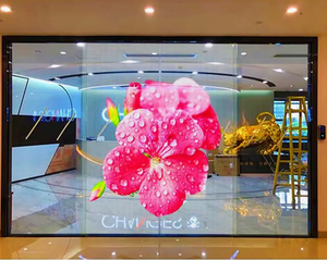 P5-10 Transparent Indoor High Transmittance Advertising Film Screen on <b>Window</b> Glass Crystal Film LED Display - Product Image 1