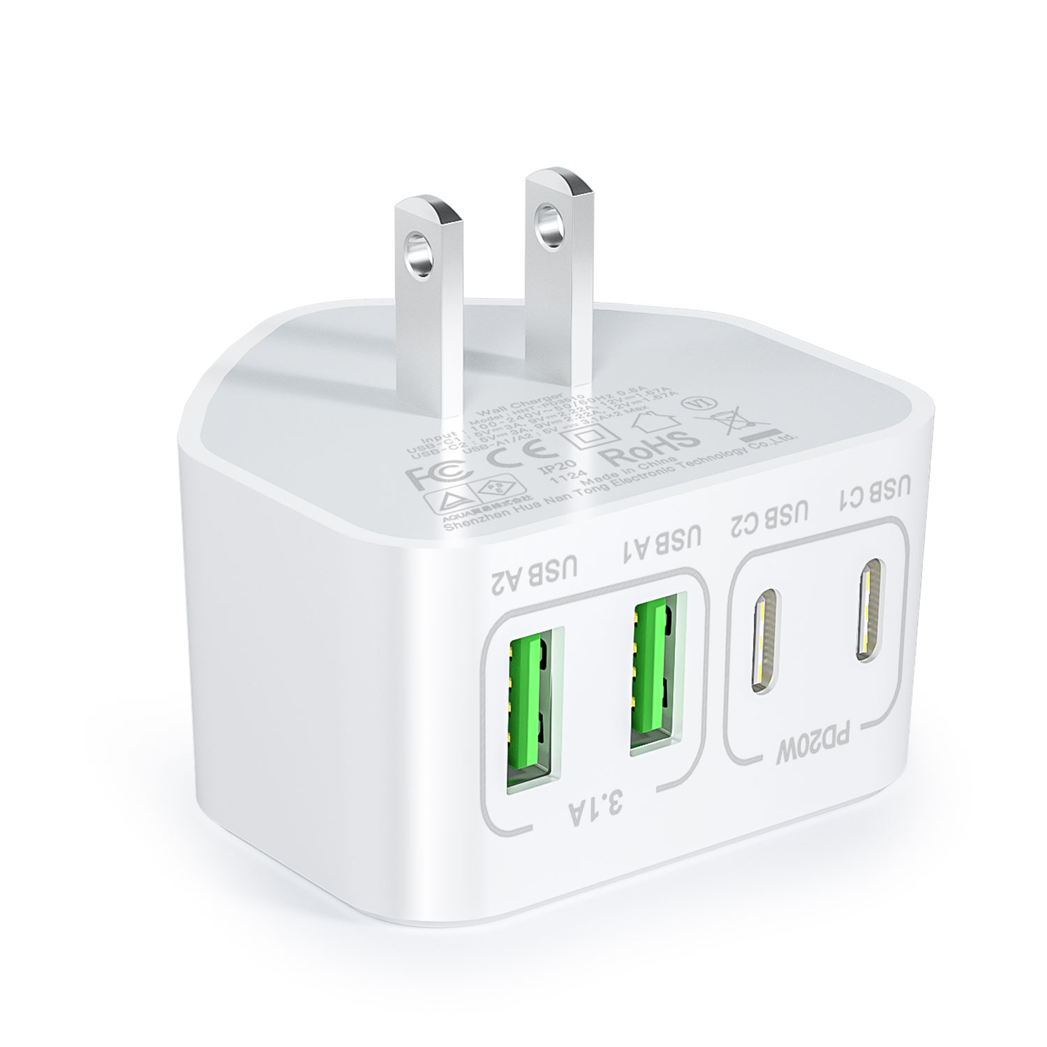 White(US Plug)