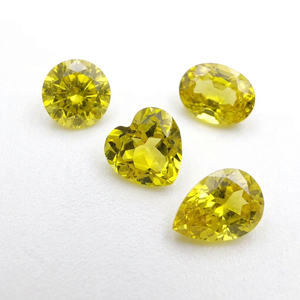 Piedras Preciosas Sueltas de Lujo de Color Amarillo, Piedra Sintética de Moda Viresa, <span class=keywords><strong>Zafiro</strong></span> Cultivado en Laboratorio - Product Image 1