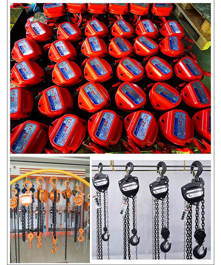 Single drop chain block 3mtr to 20mtr lifting height heavy duty manual