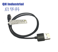 Accesorios para dispositivos inteligentes, 2 pines macho y hembra, conector pin Pogo magnético de paso de 4,0mm para cargador de alimentación de Cable PCB