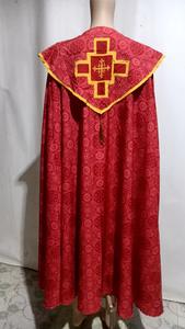 Style chaud hommes Style gothique faire face église cape prêtre Robe assistant prêtre tenues Halloween faire face avec des tresses détaillées ornées - Product Image 2