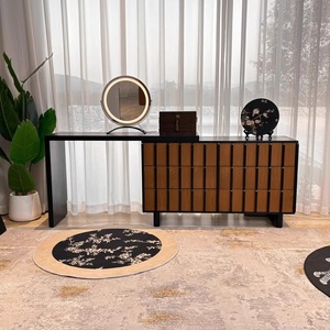 <b>Dressing</b> <b>Table</b> And Chest Of Drawers Combined 1.2m Wooden Makeup Vanity With Mirror For <b>Bedroom</b> Modern Minimalist Design - Product Image 4