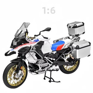 <strong>Diecast</strong> New <strong>1</strong>:<strong>6</strong> BWM GS1250 ADV <strong>Motorcycle</strong> with Key Open Alloy Wheels Metal Model Sound Light Boutique Simulation Gift Toys Boys - Product Image 1
