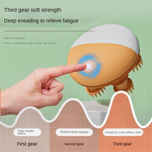 Masajeador de cabeza eléctrico innovador transfronterizo con material de pluma, recargable, con diseño de pulpo y extractor de <span class=keywords><strong>alma</strong></span> multicabeza para uso doméstico - Product Image 2