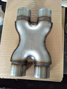 Usine en gros <span class=keywords><strong>Performance</strong></span> universelle aluminisé 409 système d'échappement en acier inoxydable 51mm-89mm tuyau en Y de connexion - Product Image 6