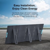 ECOPLAY 400W Panel Solar portátil plegable Fuente de alimentación de recarga fotovoltaica para configuración de la serie de estaciones de carga
