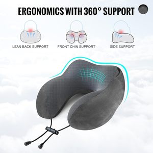 Großhandel <span class=keywords><strong>U</strong></span>-förmigen Memory Foam Reise kissen Four Seasons Car Nap Lagerung mit benutzer definierten Logo <span class=keywords><strong>Creative</strong></span> Design - Product Image 4