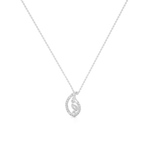 Colgantes y dijes de joyería fina con tachuelas de oro/plata Zircon/Moissanite/Lab Grown/Natural Diamond Ethereal Teardrop Diamond - Product Image 4