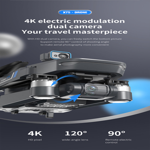 Dron RC con GPS, Retorno Automático, Retorno por Fallo de Señal, Retorno por Bajo Voltaje, Vuelo Circular, Interruptor de Velocidad, Giroscopio de <span class=keywords><strong>6</strong></span> Ejes <span class=keywords><strong>para</strong></span> Principiantes, Juguete - Product Image 3