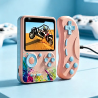 Console de jeu portable populaire, console de jeux rétro avec batterie rechargeable et 500 jeux classiques, lecteur de jeux portable