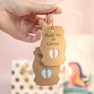 <span class=keywords><strong>Etichette</strong></span> per <span class=keywords><strong>etichette</strong></span> per Baby Shower da 50 pezzi grazie per i Tag in arrivo New Born Boy Girl 1st Birthday Party Decoration <span class=keywords><strong>etichette</strong></span> per imballaggio regalo Card - Product Image 5