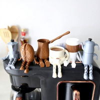 XR Coffee Buddy Gelenkige Schreibtischfigur 3D-Gedruckte Plastik-Kaffee-Ecke Mini-Statue für Schwangerschaft