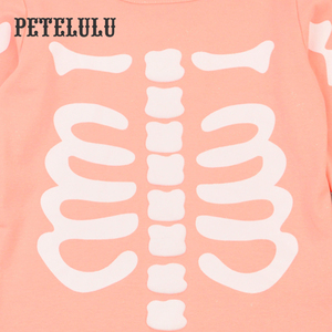 Pigiama Luminoso alla Moda per Bambini con Maniche Lunghe per Halloween, Set Estivo con Stampa di Stelle che si Illumina al Buio, Stile High Street - Product Image 4