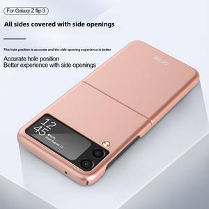 Funda protectora de color sólido mate de diseño de lujo para Samsung Z <span class=keywords><strong>Flip</strong></span> <span class=keywords><strong>3</strong></span> 4 5 6 teléfono móvil PC carcasa dura plegable - Product Image 3
