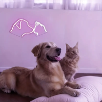 Livraison rapide Dropshipping Decoracion Lettrage Lumière Logo Chien Chat Enseigne Au Néon Neon Lights Drop Shipping Pour La Fête