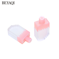 Tube à lèvres en plastique en forme de sucette rose miniature mignon, capacité de 4 ml, couleur personnalisée, emballage cosmétique de haute qualité