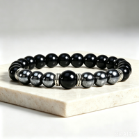 Bracelet en perles œil de tigre et turquoise pour homme, chaîne de poignet en pierre naturelle, cadeau tendance géométrique, accessoire de mode
