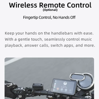 Chigee Aio-5 Play, Cámara para Auto con Doble Lente 720p, IP68, Carplay para Motocicleta con Altavoces