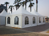 Tente de réception de luxe arabe à toit surélevé 3x3m 6x6m 8x8m pour événements à vendre
