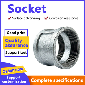 Wholesale <strong>Gi</strong> Pipe Fittings Hot Dip Galvanized BSP Thread <strong>Coupling</strong> Socket for Pipeline Connection System - Product Image 3