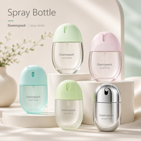 Botol Semprot Kabut Halus 50ml Kosong Plastik Portabel Ukuran Perjalanan Mini Bentuk Telur Kosmetik Sampo Sprayer Grosir Kustom
