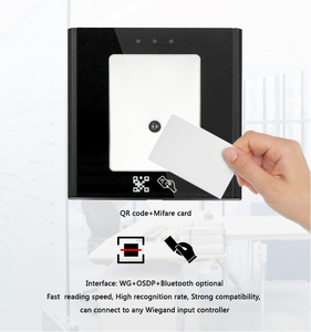 OSDP <span class=keywords><strong>RFID</strong></span> Código QR Wiegand 26 34 RS485 Control DE ACCESO Integrado Montado ID IC Lector de tarjetas OSDP Puerta Código QR Lector de control de acceso - Product Image 3