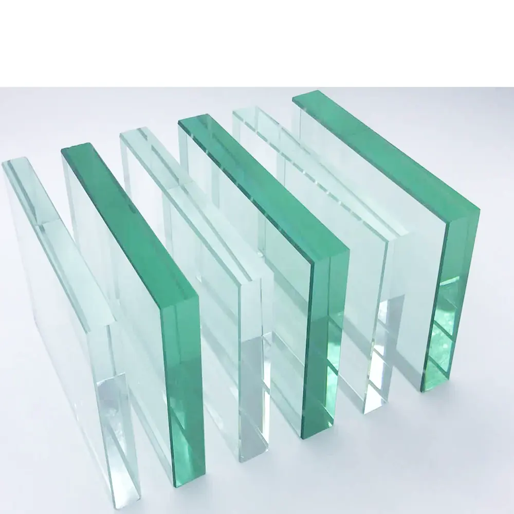 12mmホワイトセキュリティ強化ガラス建築用テーブル強化フェンスガラスパネル