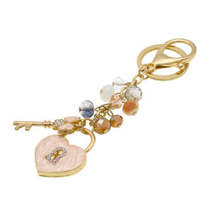 Nouvelle mode Ocean Wave Style pendentif porte-clés avec des perles sur le thème de la plage pour les vacances de luxe Designer porte-clés breloque prêt à expédier - Product Image 6