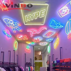 Winbo al Neon Led segno di luce personalizzato Logo lettere per negozio festa evento Smart Neon segno luci al Neon