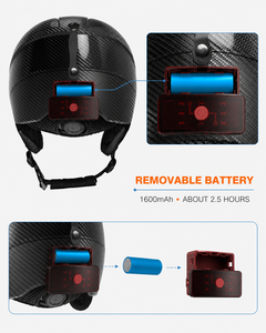 Casco de esquí OEM con Bluetooth, llamadas manos libres, almacenamiento en tarjeta TF, carga tipo C, <span class=keywords><strong>música</strong></span> y llamadas, carcasa de <span class=keywords><strong>PC</strong></span> y cuerpo de EPS X1 - Product Image 6