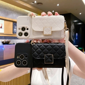 กระเป๋าเงินหนังแฟชั่นสุดหรูสำหรับผู้หญิงเคสโทรศัพท์แบบคาดลำตัวมีสายคล้องคอสำหรับ VIVO Y78 Y16 Y38 Y04 Y22S V27e V25 V27 V40ฝาครอบ V50 - Product Image 1