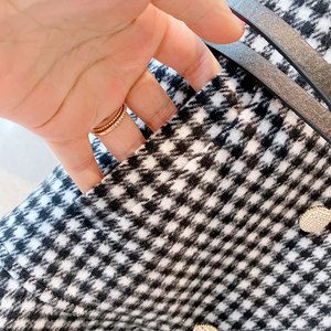 Ropa Infantil al por Mayor, Vestido Abrigo a Cuadros de Manga Larga para Niña, Invierno - Product Image 4