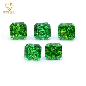 Junyuan Bijoux Meilleure Vente Top Qualité FANCY vert Glace Pilée Coupe CZ Gemmes Diamant cz pierres en vrac