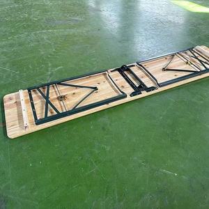 Set Tavolo e Panca <span class=keywords><strong>da</strong></span> Birreria Pieghevole <span class=keywords><strong>in</strong></span> <span class=keywords><strong>Legno</strong></span> per Picnic, Cortile, Feste ed Eventi all'Aperto - Product Image 2