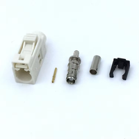 Câble Pigtail FAKRA Femelle RG174 avec Adaptateur en Laiton 50 Ohms pour Antenne Automobile et Systèmes RF GPS