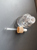 Luxe 30ML rond mat anneau verre compte-gouttes bouteille huile essentielle sérum gouttes pour les yeux sérigraphie soins personnels cosmétique