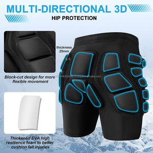 Pantalones Cortos de Protección de Cadera con Acolchado 3D EVA, Protección para Glúteos, Pantalones de Protección contra Impactos para Snowboard, Esquí y Patinaje - Product Image 3