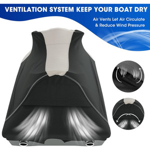 Housse de <span class=keywords><strong>bateau</strong></span> en tissu Oxford 800D résistant, coupe-vent, anti-UV, protection solaire, auvent avec revêtement PU, protection des fenêtres - Product Image 4