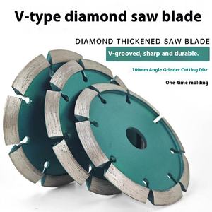 Công nghiệp cấp 100mm Máy mài góc dày đĩa cắt hình chữ V lưỡi cưa kim cương khô cắt khía công cụ Báo Chí nóng - Product Image 5