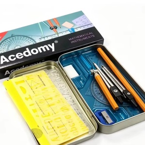 Meilleures ventes sur le marché nigérian : Ensemble de géométrie Acedomy 13 pièces de haute qualité avec compas, gomme et taille-crayon pour dessiner des cercles - Product Image 1