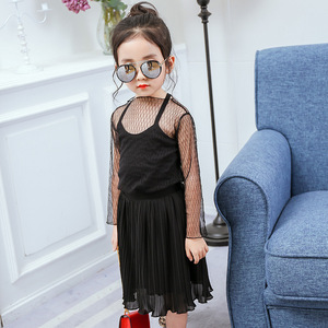 Nuevo Diseño de Vestido Tipo Frock con Corte a Cuadros y Manga Larga para Chicas a la Moda - Product Image 3